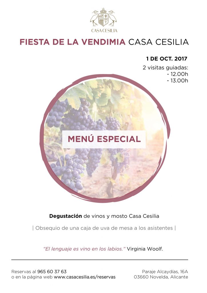 Casa Cesilia celebrará su Fiesta de la Vendimia el próximo 1 de octubre
