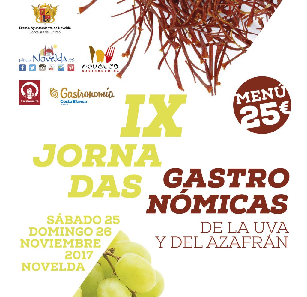 IX Jornadas gastronómicas de la uva y el azafran Novelda 2017