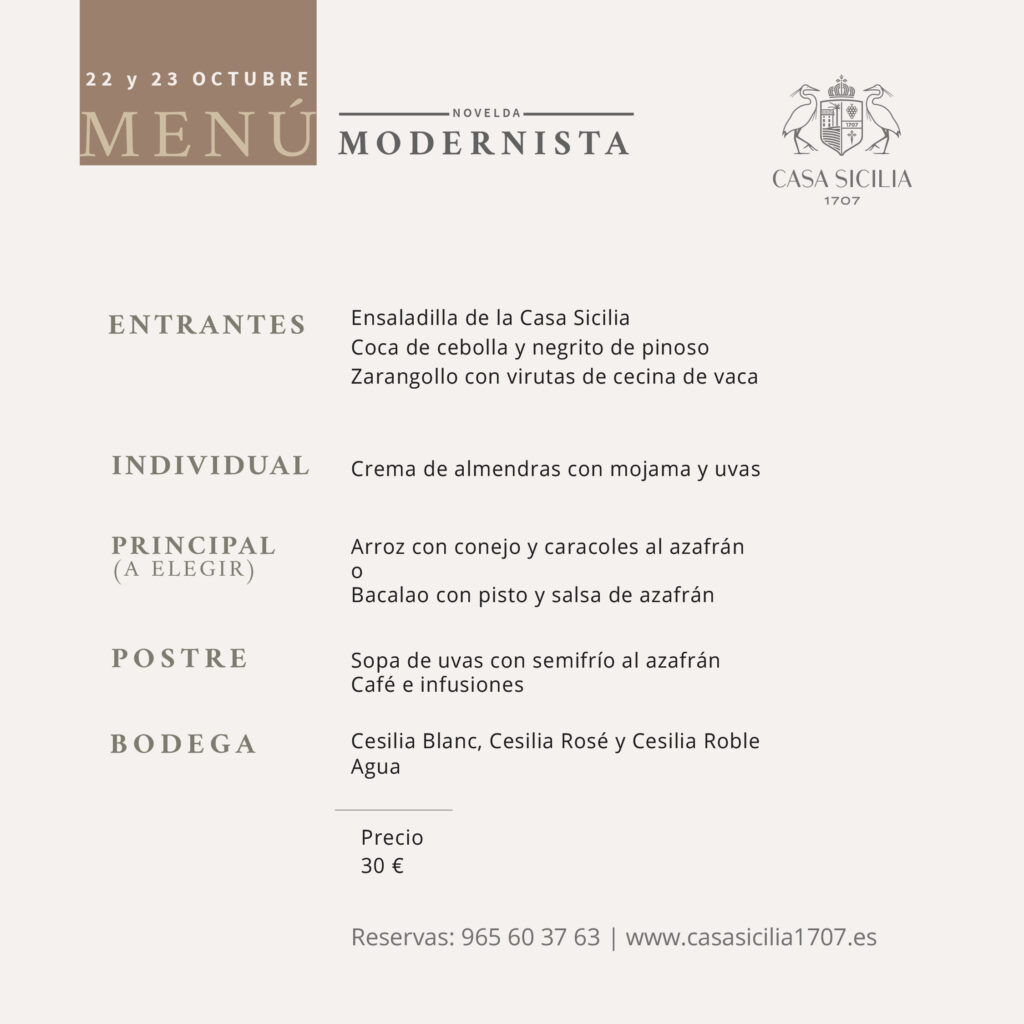 Novelda Modernista llega a Casa Sicilia