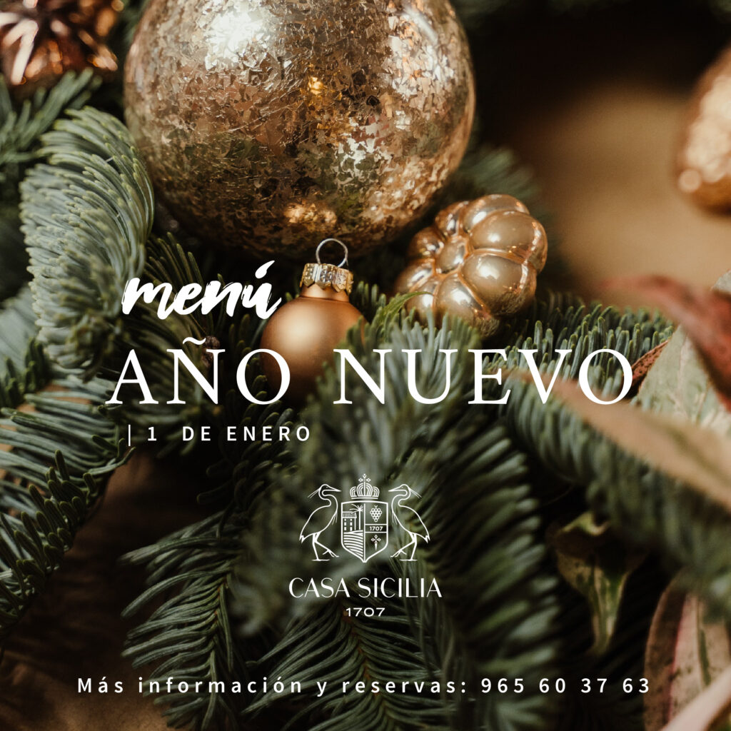 MENÚ ESPECIAL AÑO NUEVO EN CASA SICILIA