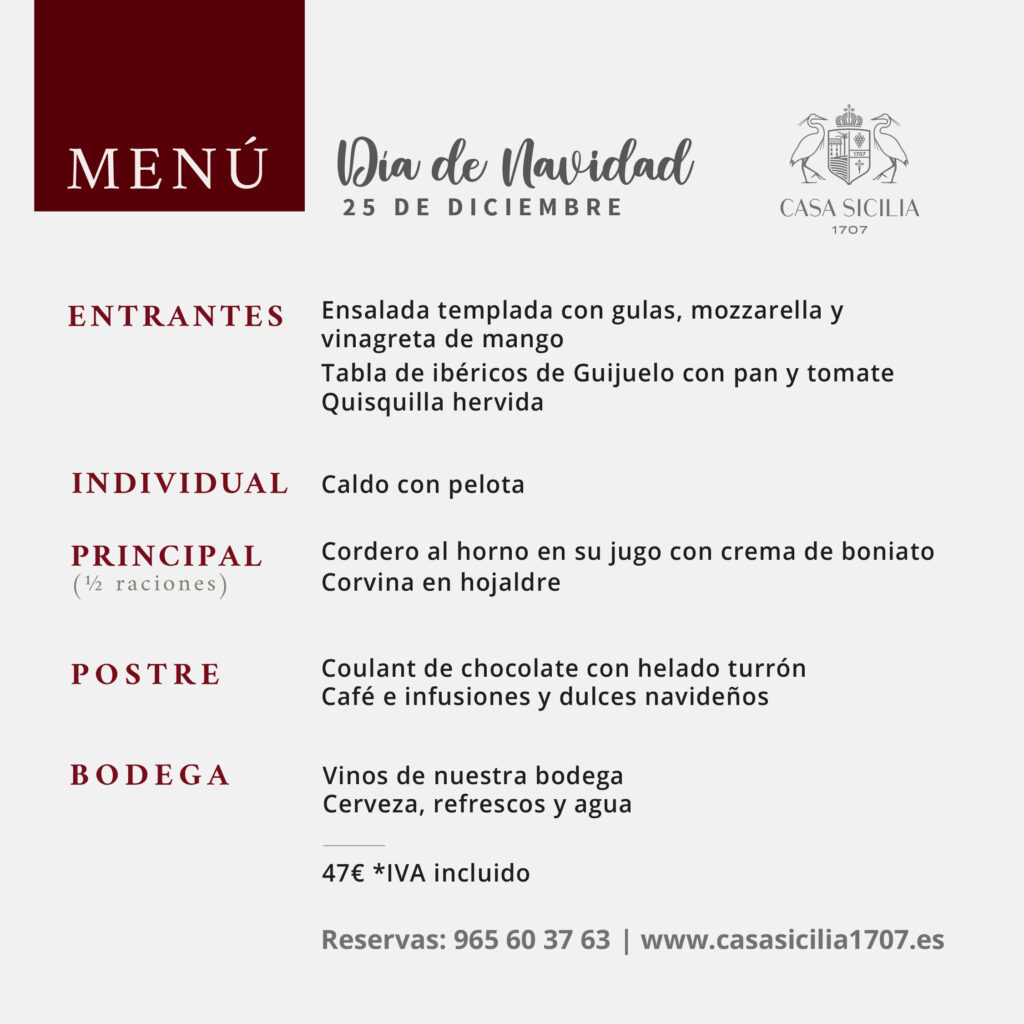 Celebra la Navidad en Casa Sicilia