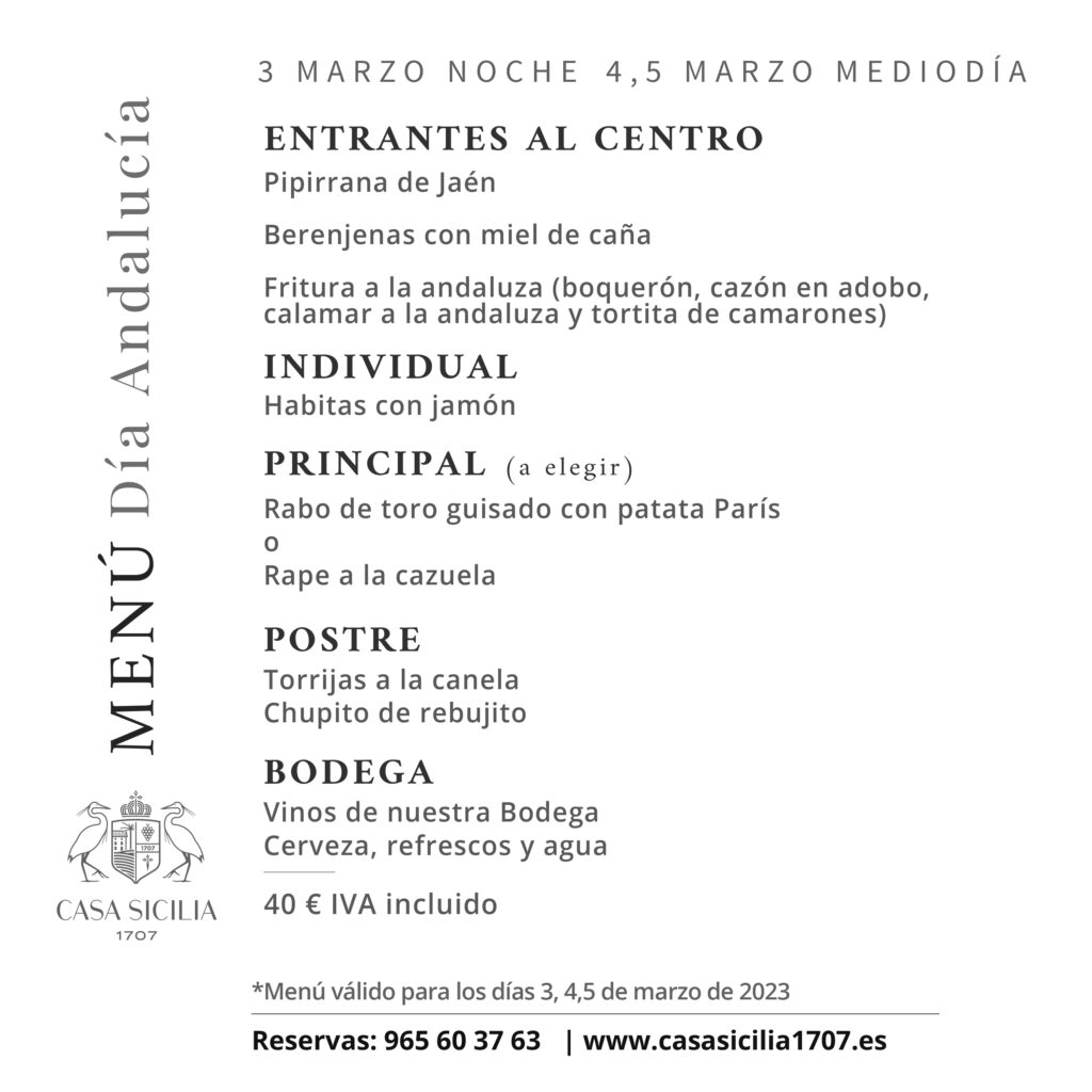 NOCHE ANDALUZA EN CASA SICILIA