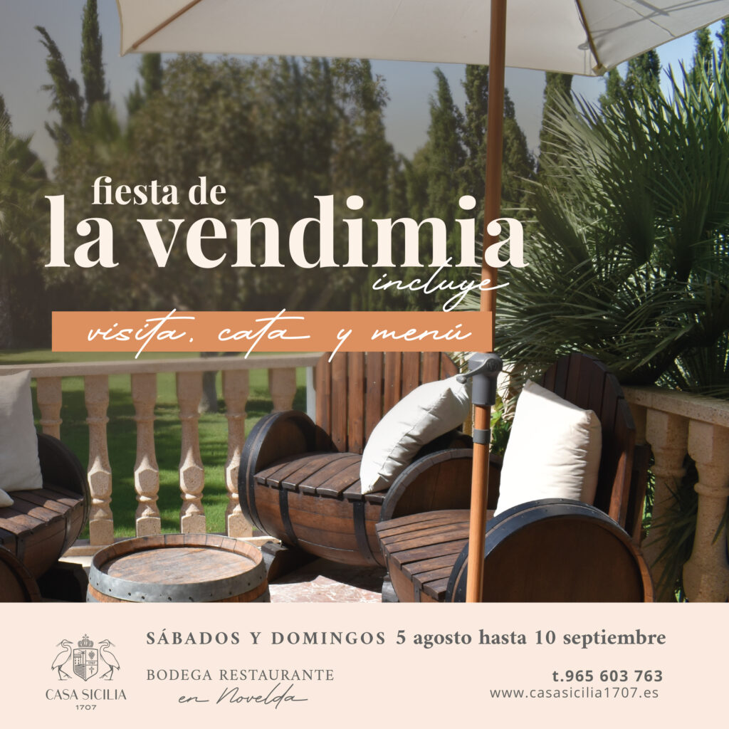 Vive la Fiesta de la Vendimia en la Bodega Casa Sicilia de Novelda