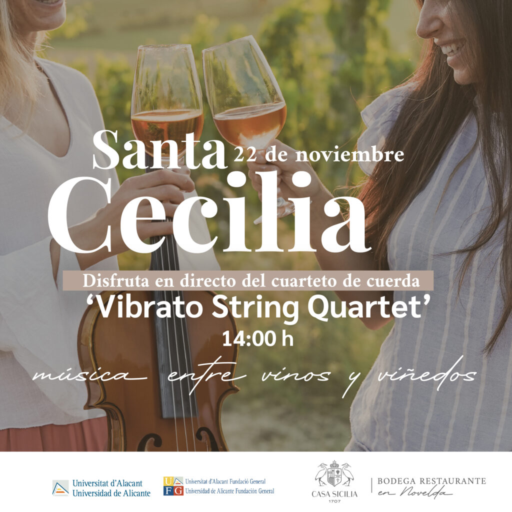 El 22 de noviembre celebra Santa Cecilia con música en Casa Sicilia 1707