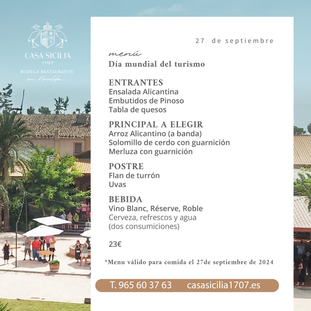 Celebra el Día Internacional del Turismo en Casa Sicilia 1707
