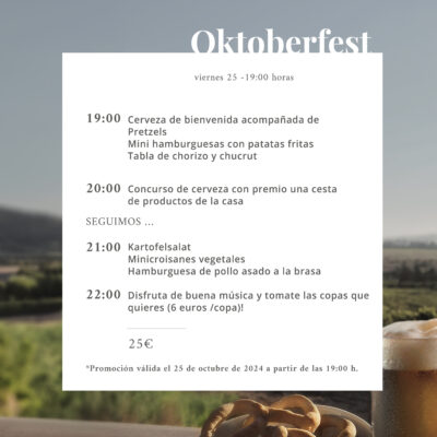 Este viernes 25 de octubre celebra el Oktoberfest en Casa Sicilia