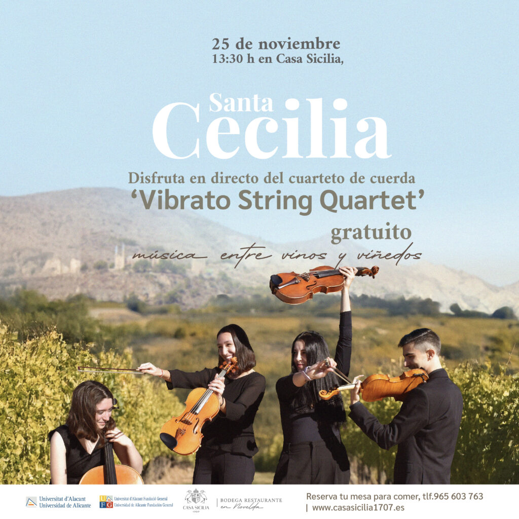 Celebra Santa Cecilia en Casa Sicilia con música, vino y buena gastronomía