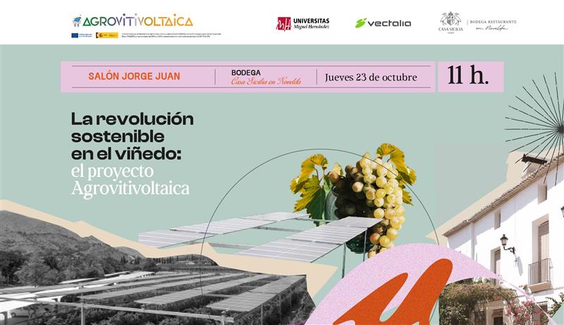 Jornada "La revolución sostenible en el viñedo": El Proyecto Agrovitivoltaica