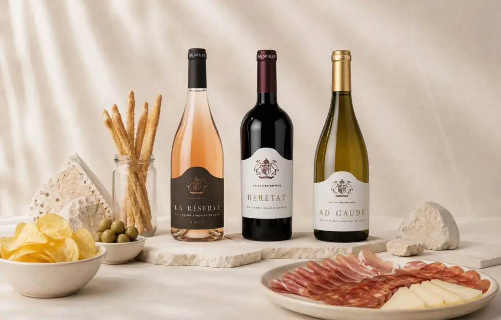 Vinos y degustación de la visita Sicilia Premium