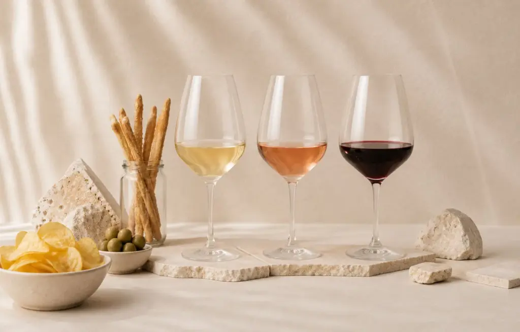 Copas de vino para la cata de la visita Sicilia Única